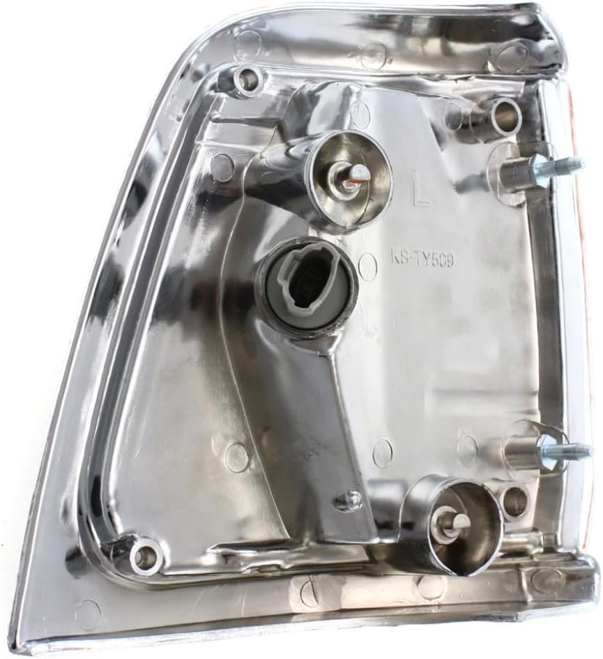 For 1989-1991 Toyota Pickup Front Parking/Cornering Lights Driver and Passenger Side Pair 2WD w/Chrome For TO2520122