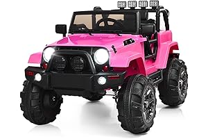 Kid Motorz Pink Jeep Wrangler Ride On Car