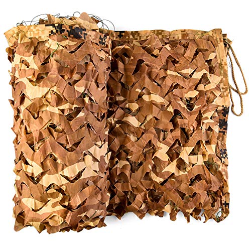 Wilxaw Tarnnetz 3 X 6M, Dauerhaft Armeegrün Tarnnetz Sichtschutz, Wald Camping Jagd Schatten Abdeckung Armee…