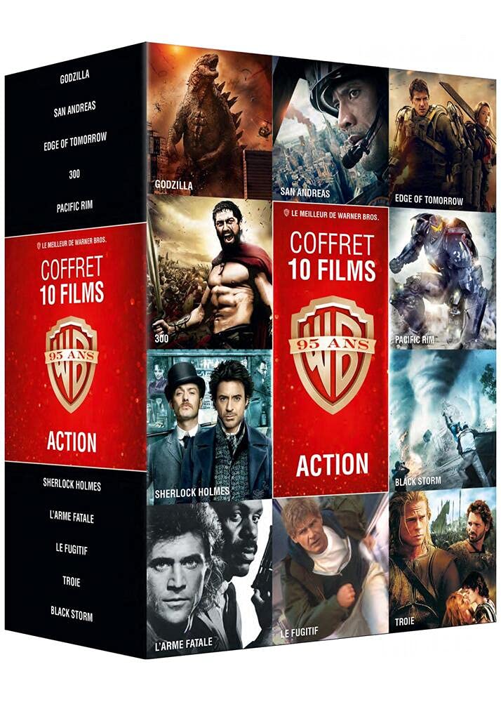 Collection de 10 films action Warner - Coffret DVD