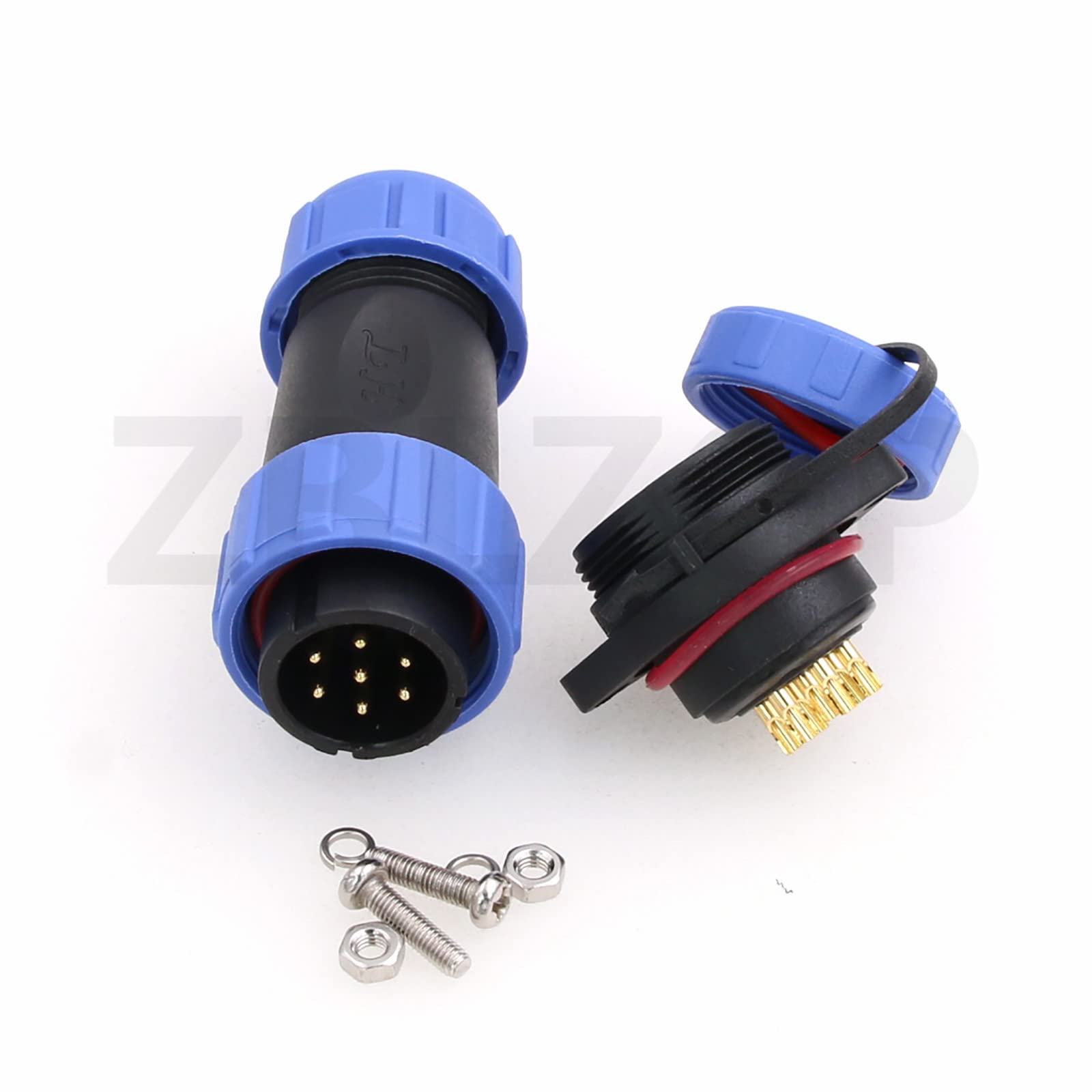 ZBLZGP HE21 7 Pin IP68 Waterproof Connector Plug Socket Aviation Circular Industrial for Lighting Indoor Outdoor Screw mount - Image 4