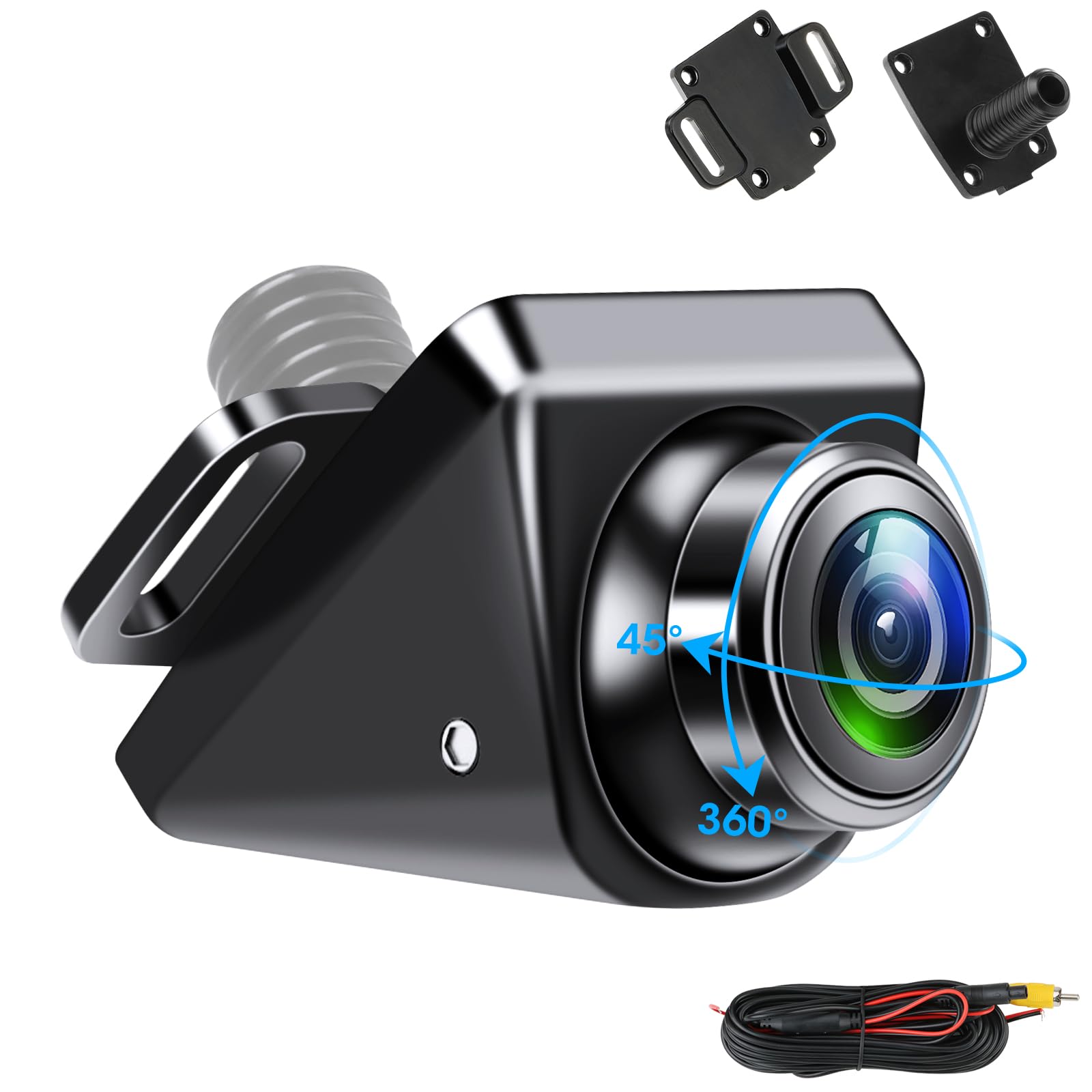 AHD 720P Reversing Camera, Car Rear View Camera, 360° Rotatable Metal  Housing 12V-24V Reversing Cameras, 150° Wide Angle, IP69K Waterproof, Night