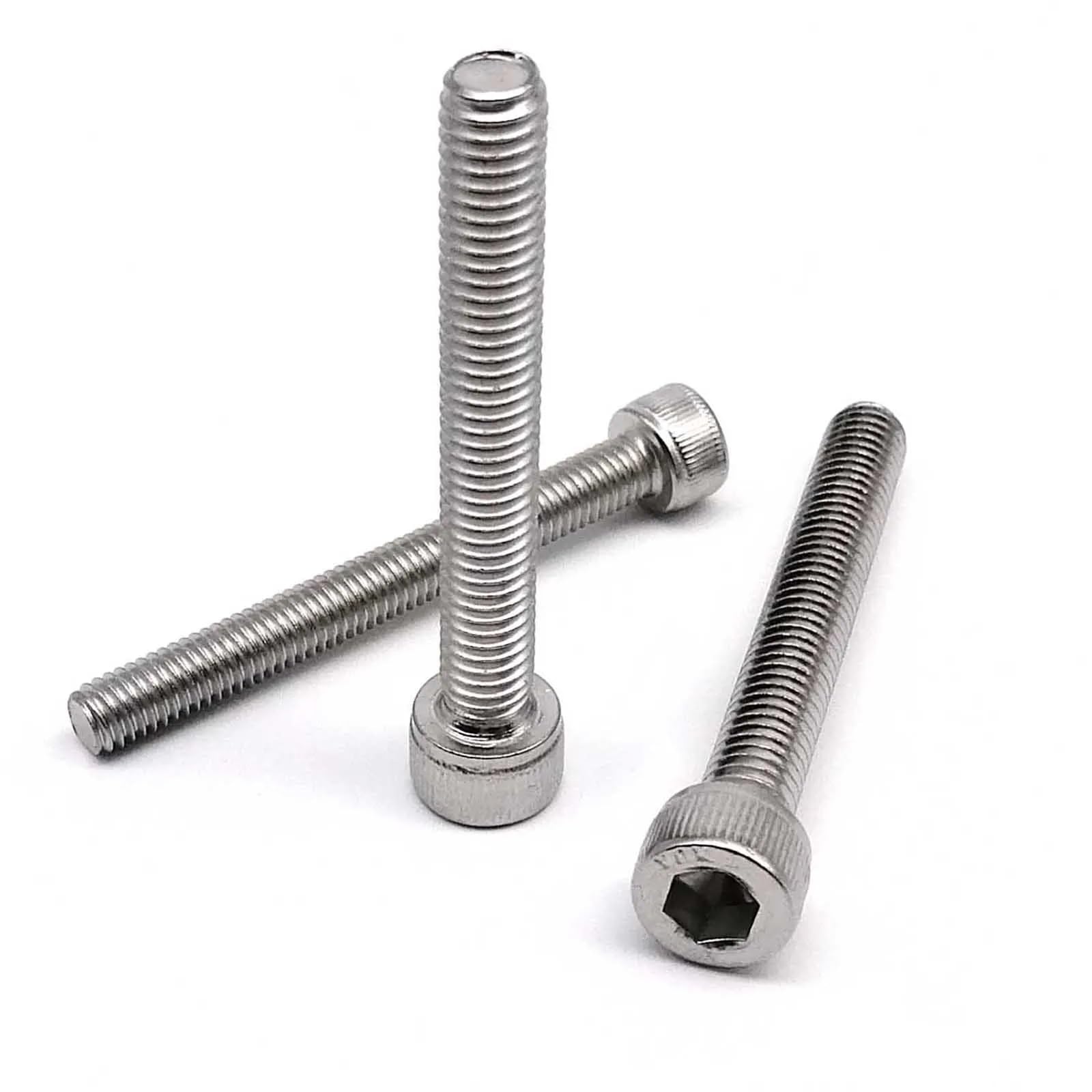bulloni a testa esagonale, 10 pz 304 A2 In Acciaio Inox DIN912 Allen Esagonale A Esagono(60mm,M8)