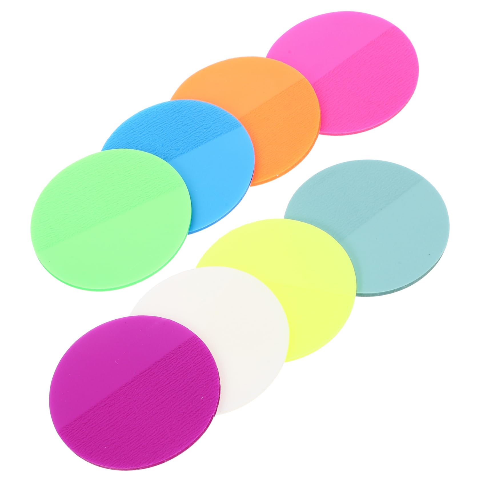 Uonlytech 5 set Blocco Note Adesivo Rotondo Per Ufficio Blocco Note Adesivo Circolare Blocco Note Per Appunti Forniture Per Ufficio Carta Colorata 400 fogli*5