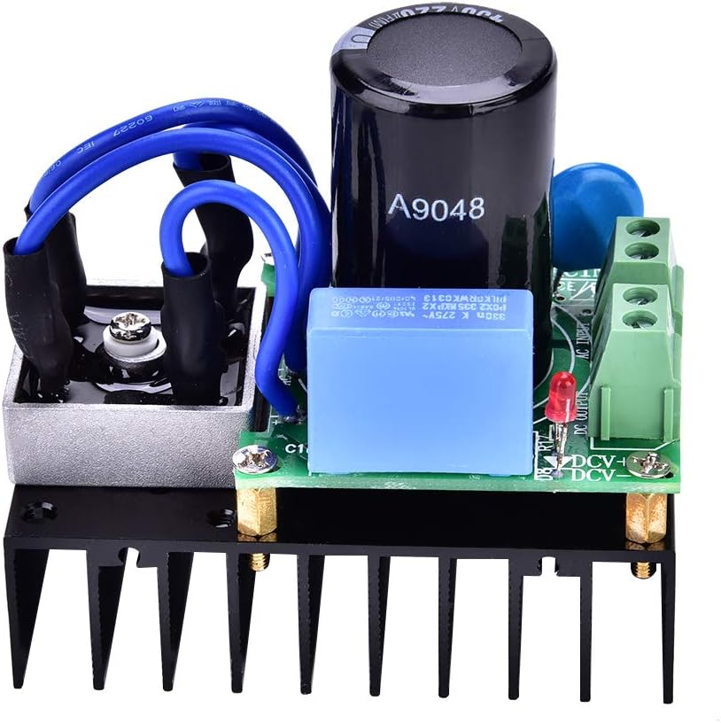 Rectifier Board Module, 0-220V AC to 0-311V DC 10A Universal Mutiple Protection Against Lightning Circuit Rectifier Board Module
