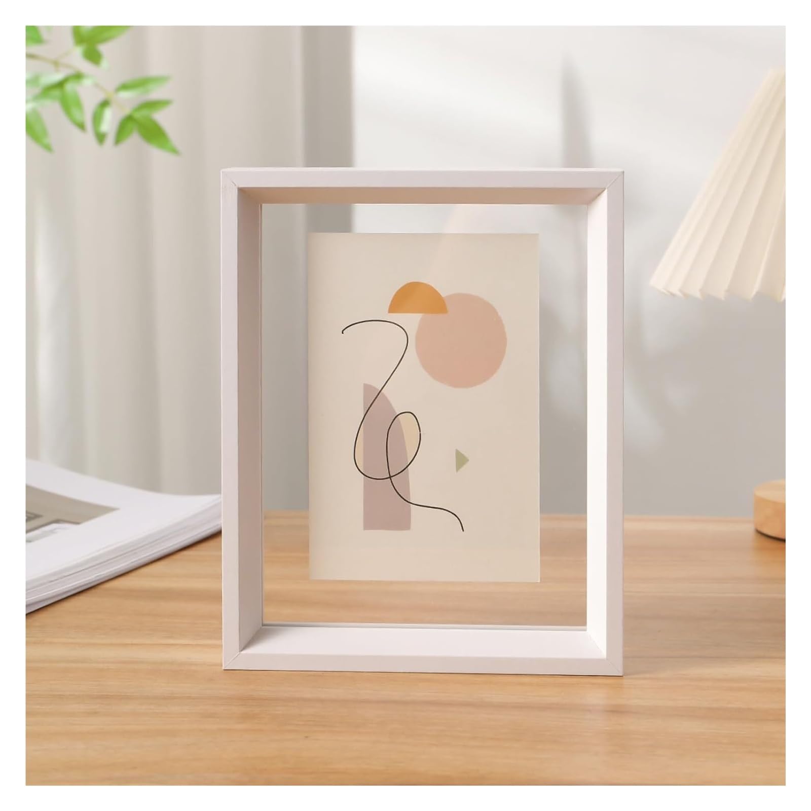a4 frame, Acrylic Floating Frames for Photo Display and Pressed Flowers Multicolor(Wit,A3)