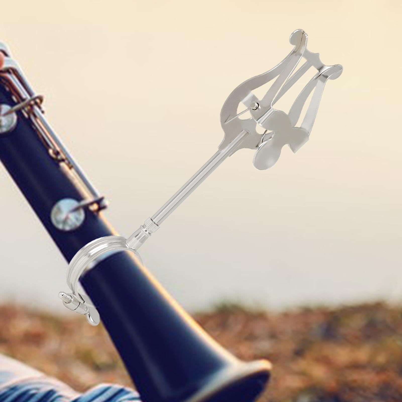 Lyres De Musique Réglables Pour Fanfare - Support Clarinette Hautbois Trompette Noir