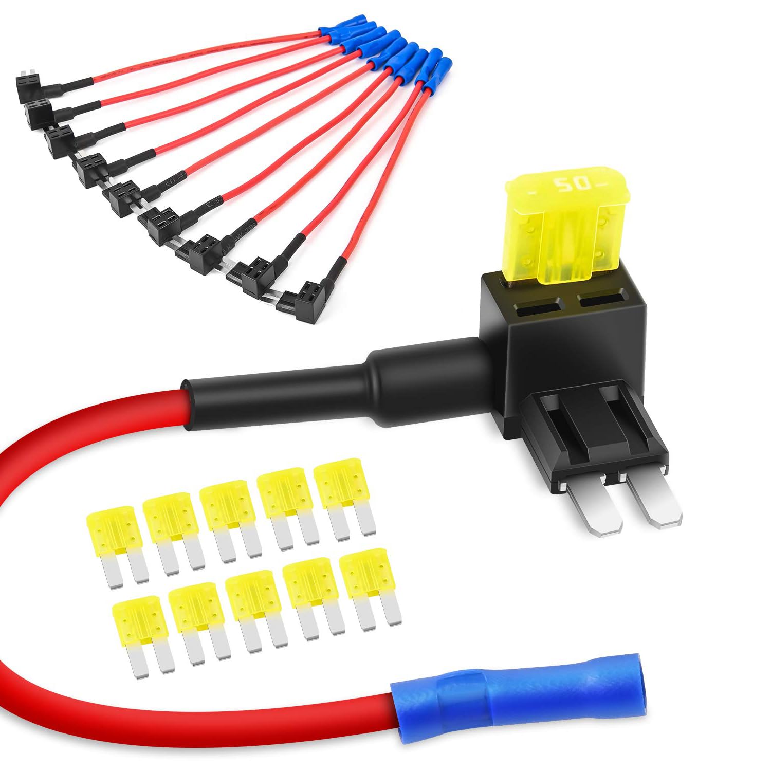 10 Pack Micro 2 Fuse TAP 12V Car Add a Circuit ATR Blade