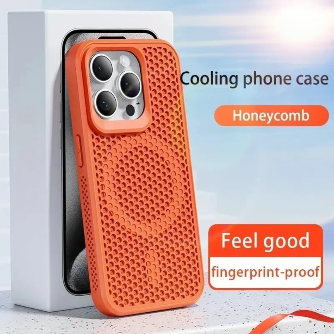 Chłodząca obudowa rozpraszająca ciepło do telefonu iPhone 17 16 15 14 13 12 11 Pro Max Plus, oddychająca, twarda, magnetyczna obudowa (do iPhone'a 17 Pro/szara)