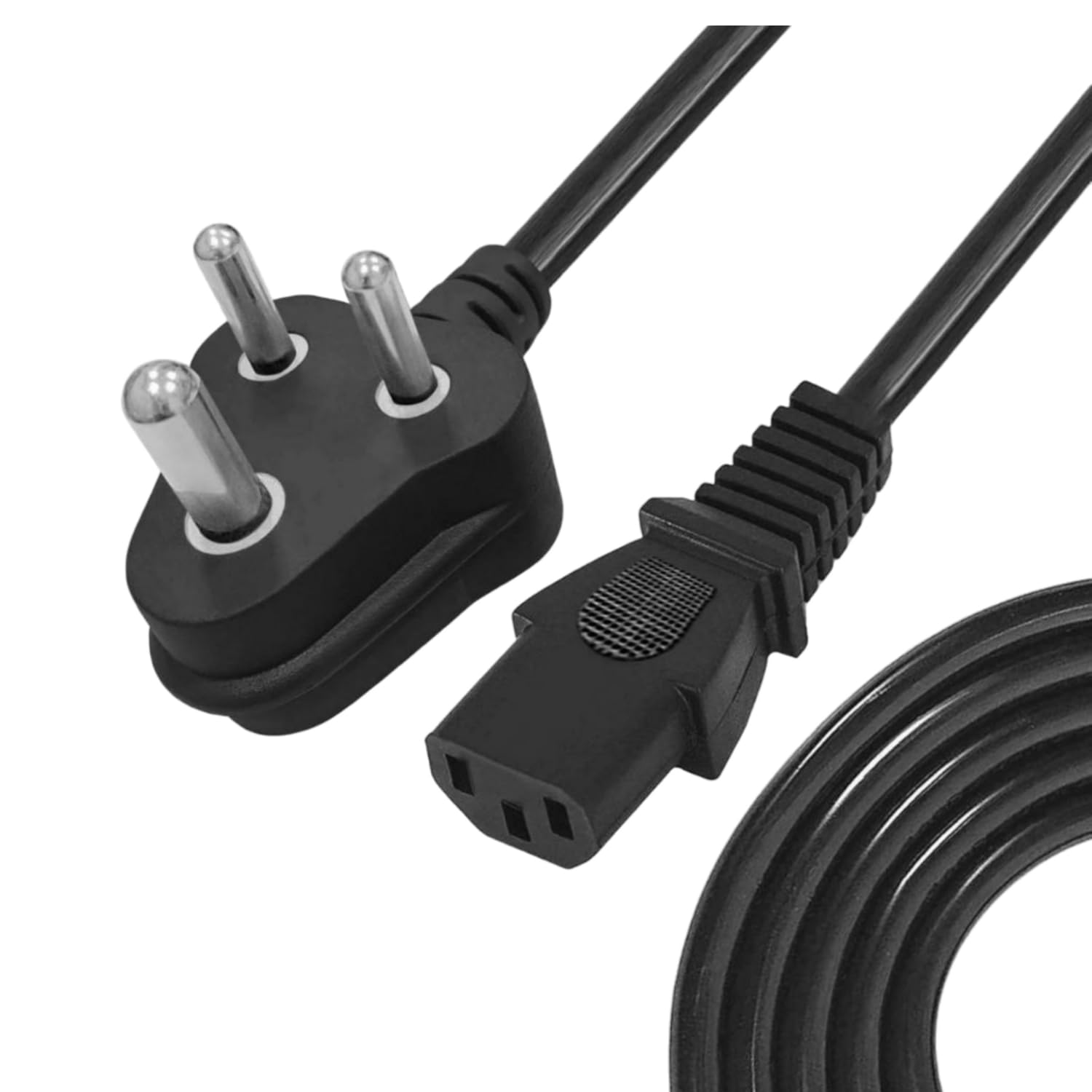 Speedio 3-Pin Power Cord Cable for PC, Laptop, Monitor, Printer, Scanner, Projector, Rice Cooker & More | Fireproof PVC, Pure Copper Wire (Desktop Power Cord, 1 Meter)-picture-31