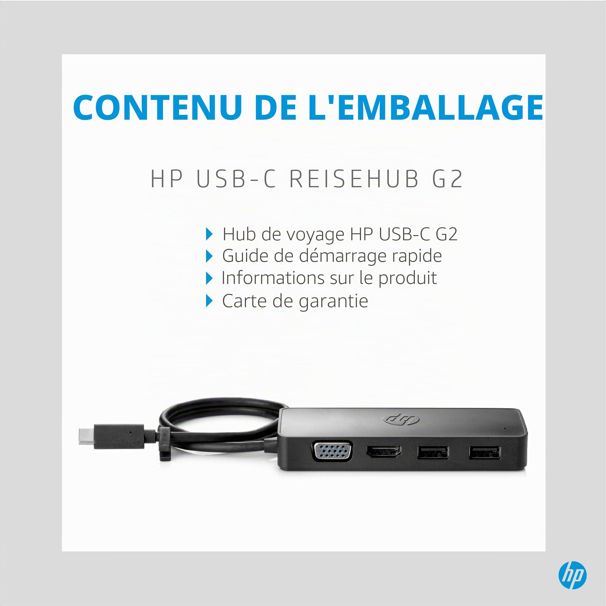 HP USB-C TR AVEL HUB G2 Euro