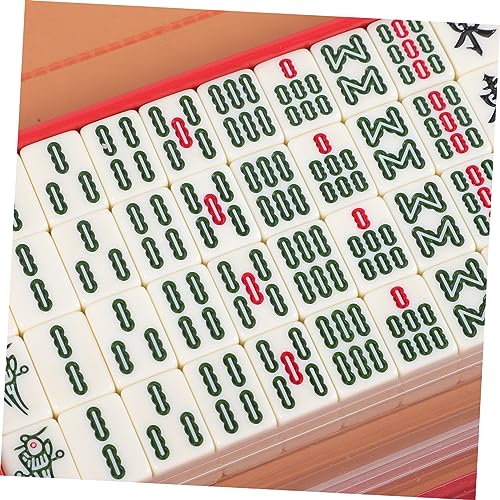 Mahjong de voyage portable avec mini carrelage et kit complet de jeu - 3