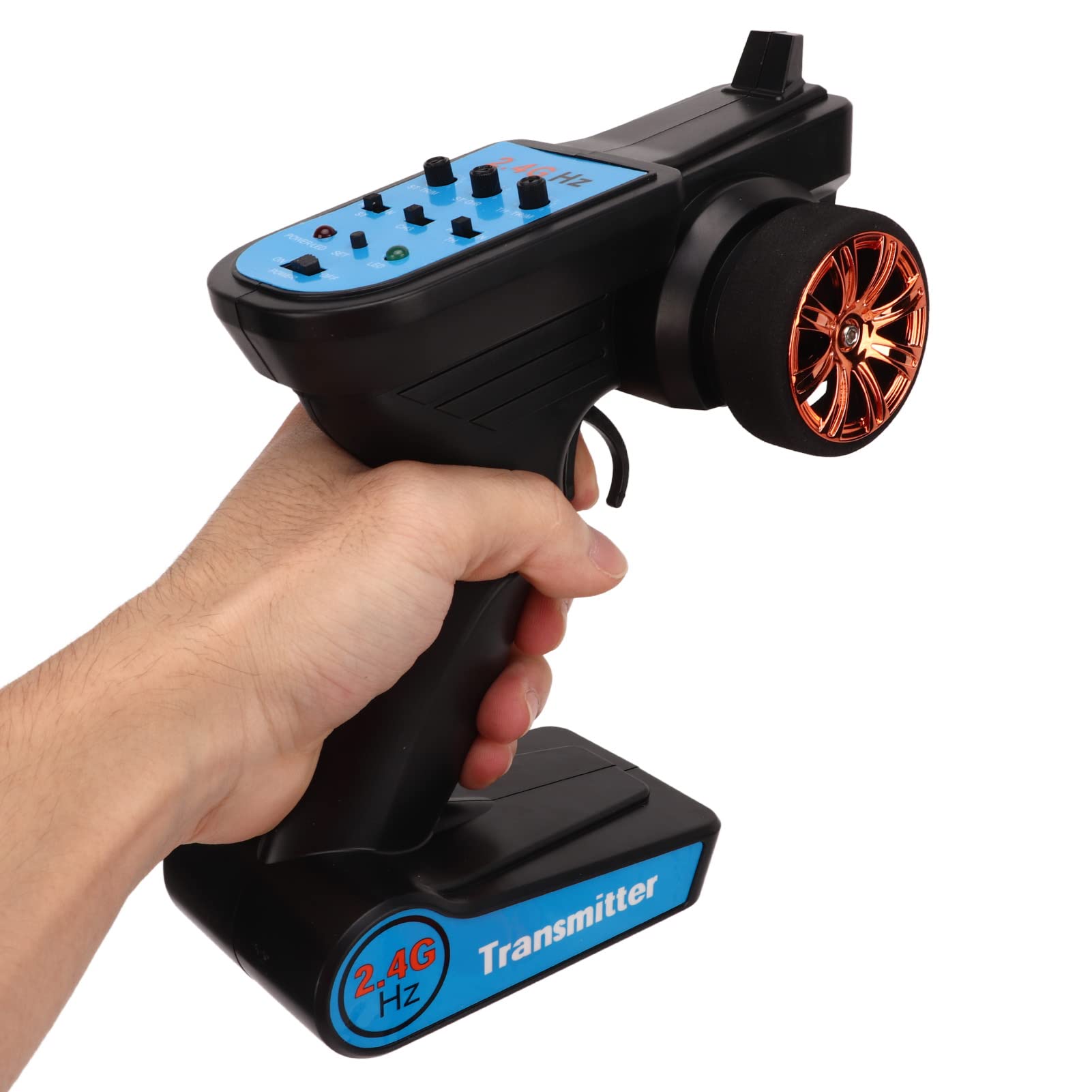 Set Telecomando Digitale 3CH 2.4GHz In Plastica Per Auto E Barca RC