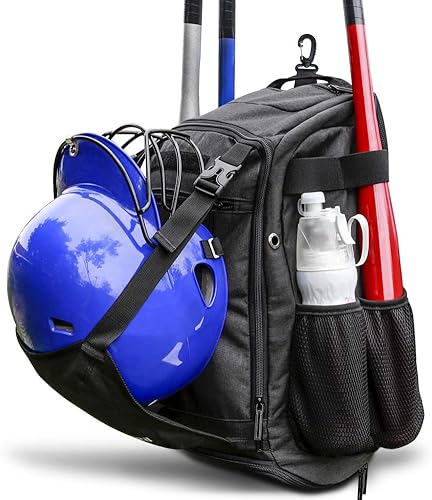 ZOEA - Mochila para bate de béisbol para niños y equipo de softbol y herramientas para jóvenes y adultos gran capacidad para 4 bates casco guantes ZOEA - Mochila para bate de béisbol para niños y equipo de softbol y herramientas para jóvenes y adultos gran capacidad para 4 bates casco guantes