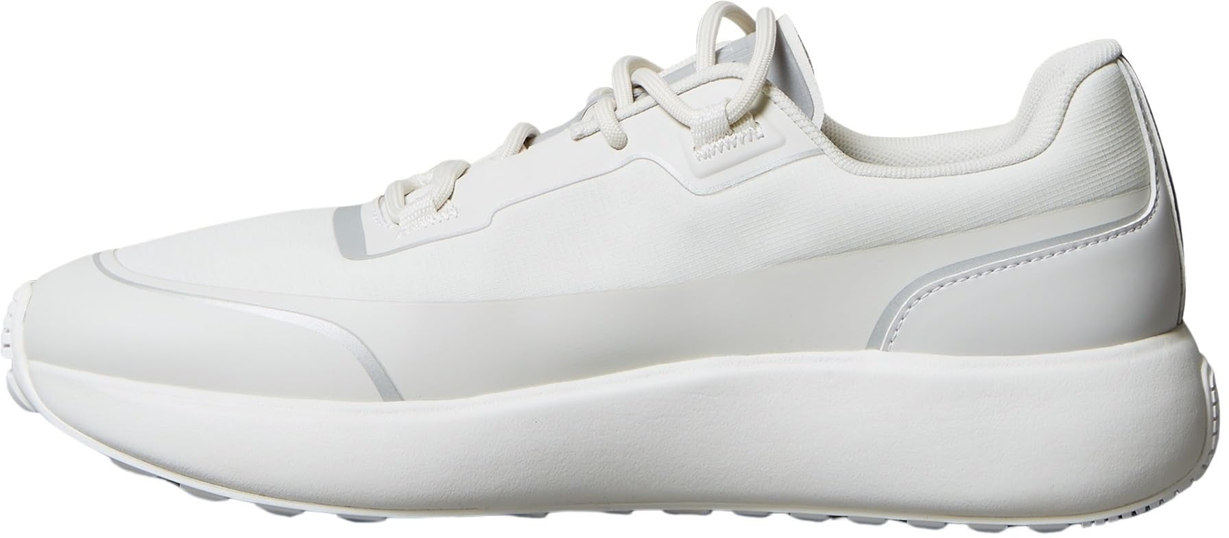 Calvin Klein Men's City Runner Laceup TECH Mix HM0HM02045 Low Top, Grey (Oyster Mushroom/Vaporous/Silver), 6.5