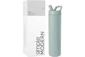Simple Modern Sage Green Water Bottle with Straw Lid - 24oz