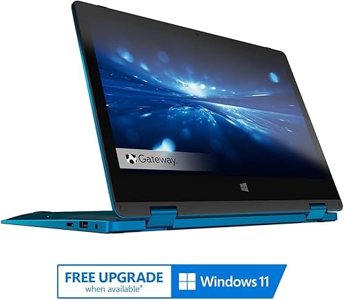 Miniatura 6 de Gateway 2 en 1 Ultra Thin Student Laptop con pantalla táctil HD de 11.6 pulgadas, Intel Celeron N4020, 4 GB de RAM 192 GB de almacenamiento (64 GB