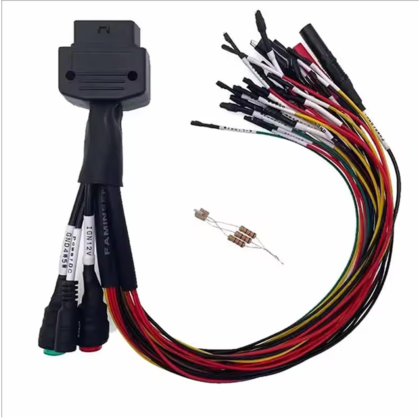 Tragbarer Fahrzeugscanner zum Lesen von Fehlercodes, zum Codieren von Motorsteuergeräten und zur Echtzeitüberwachung Inklusive Dongle und Jumpers Data Monitor