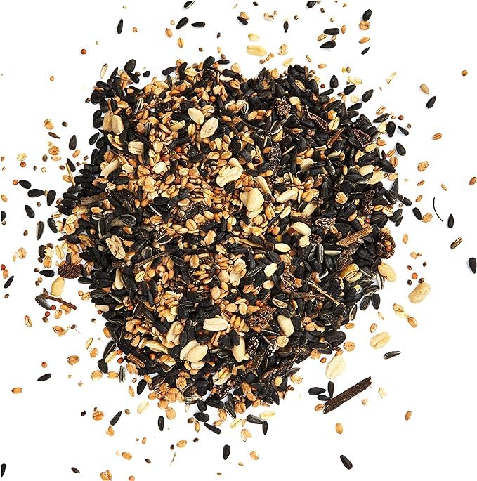 Dehner Natura Wildvogelfutter, Insekten-Knödel, ohne Netz, 100 Stück (10 kg) & Natura Wildvogelfutter, Streufutter im Eimer, 3 kg
