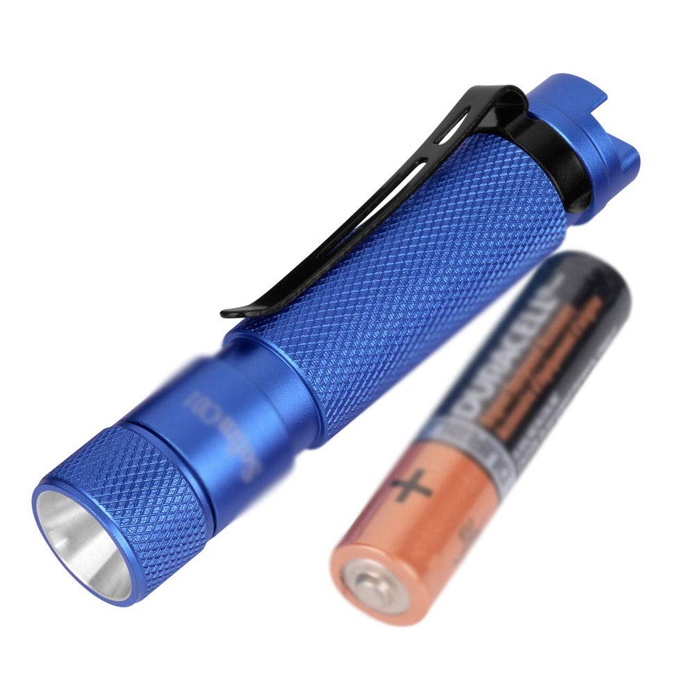 Linterna LED de Bolsillo portátil Llavero a Prueba de Agua Antorcha Linterna súper pequeña (Color : A) (B) (B)