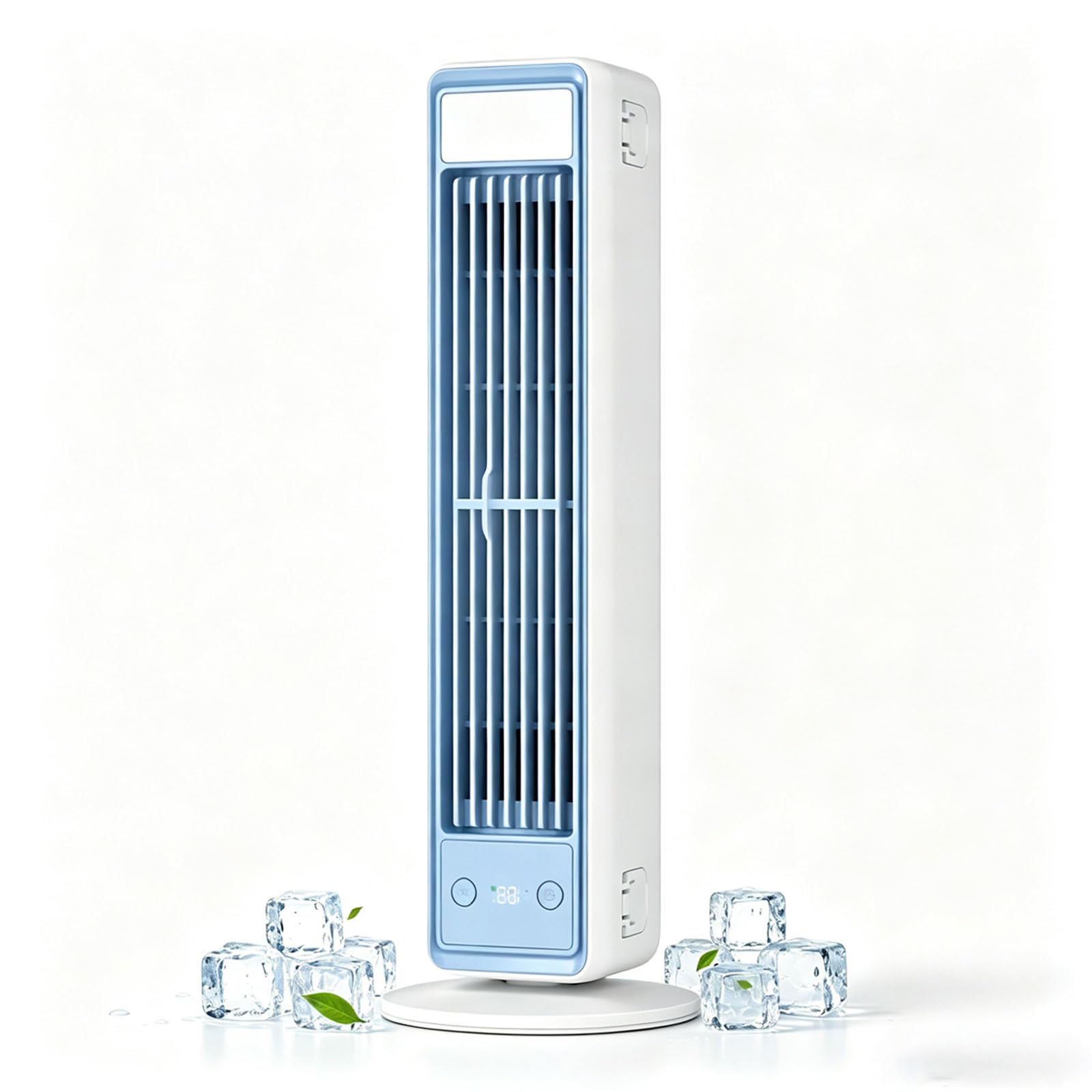 20‘’ Desktop Tower Fan, Standing Fan with Digital Display, Oscillating Floor Standing Fan with Remote Control, 5 Speed Levels, 3 Installation Modes, Quiet Operation & Portable, for Home Office Camping