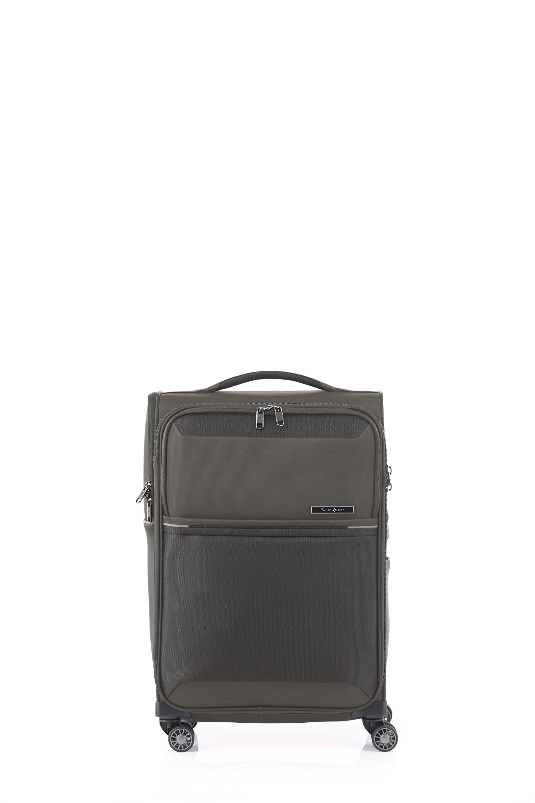 samsonite 73H 55 cms Nylon Spinner Softsided Cabin Luggage | Trolley Bag For Men Women, Platin Grey-picture-18