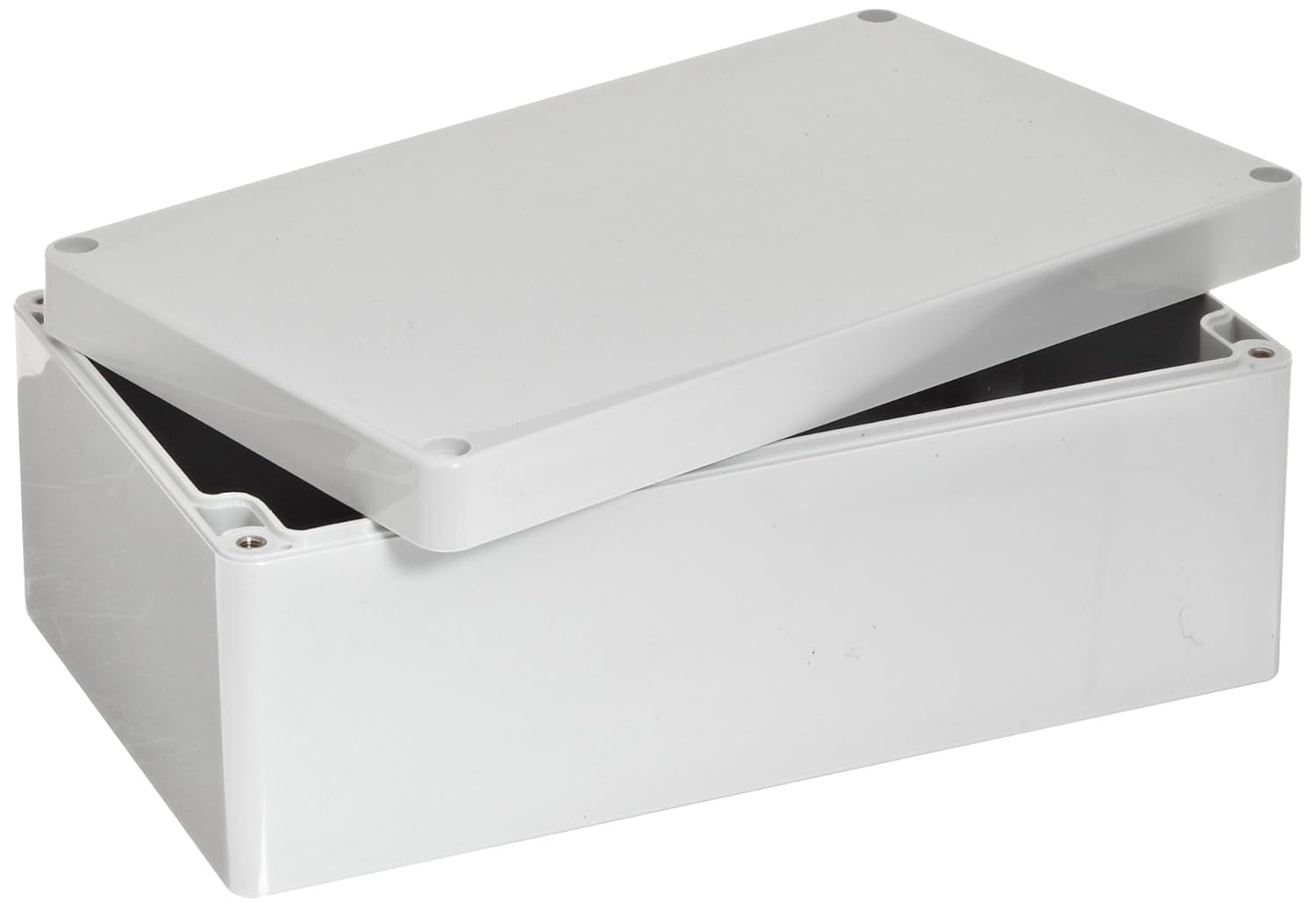 BUD Industries PN-1334 Polycarbonate NEMA 4X Box 7.97" L x 4.72" W x 2.95" H, Gray