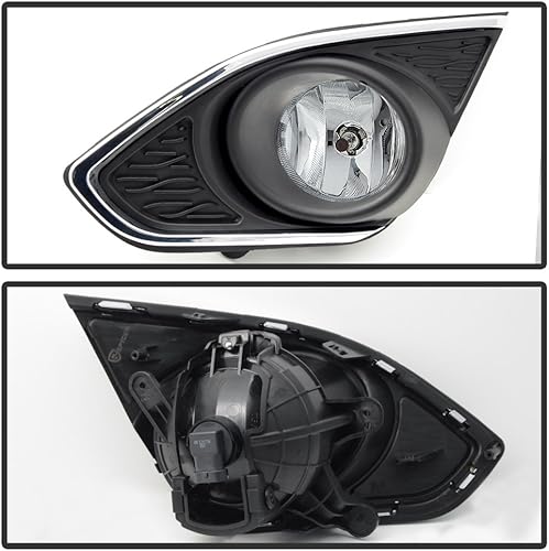 Miniatura 2 de ACANII - Para reemplazo 2013 2014 2015 Chevy Spark parachoques antiniebla luces de conducción lámparas winterruptor montaje conductor y pasajero