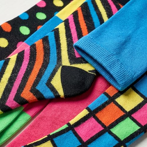 Image of Tipi Toe Women's 6-Pack Funky Crew Socks | Colorful Fun Patterned Novelty Dress Socks, Sizes 9-13