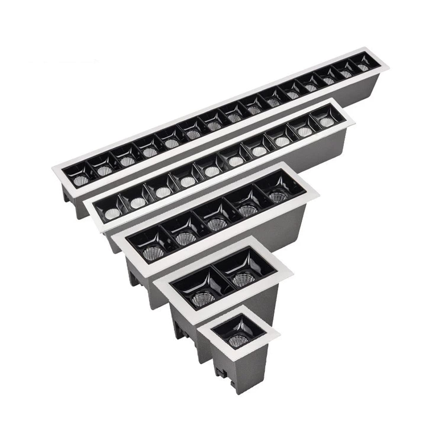 Harold Electricals Metal 10W Linear Laser Blade Concealed COB Spotlight | Recessed LED Downlight For Indoor Lighting, Office, Home, Showroom, Studio - Pack Of 1 (Warm White Light)
