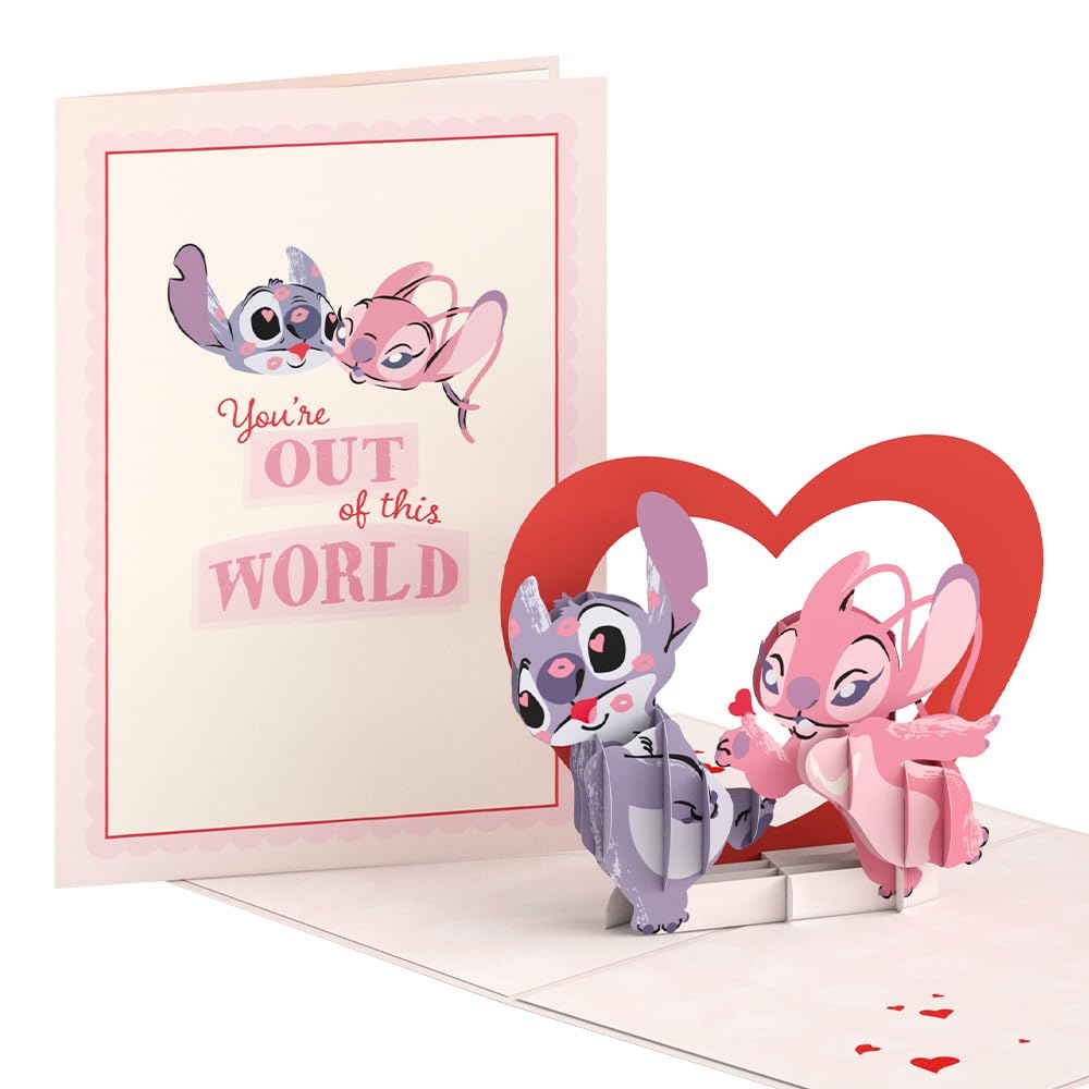 Lovepop Magical Disney Stitch 3D Pop-Up Birthday & Anniversary Card Card - for Him, Her, Kids, Boys, Girls, Men, Women - Also Great for Valentine's