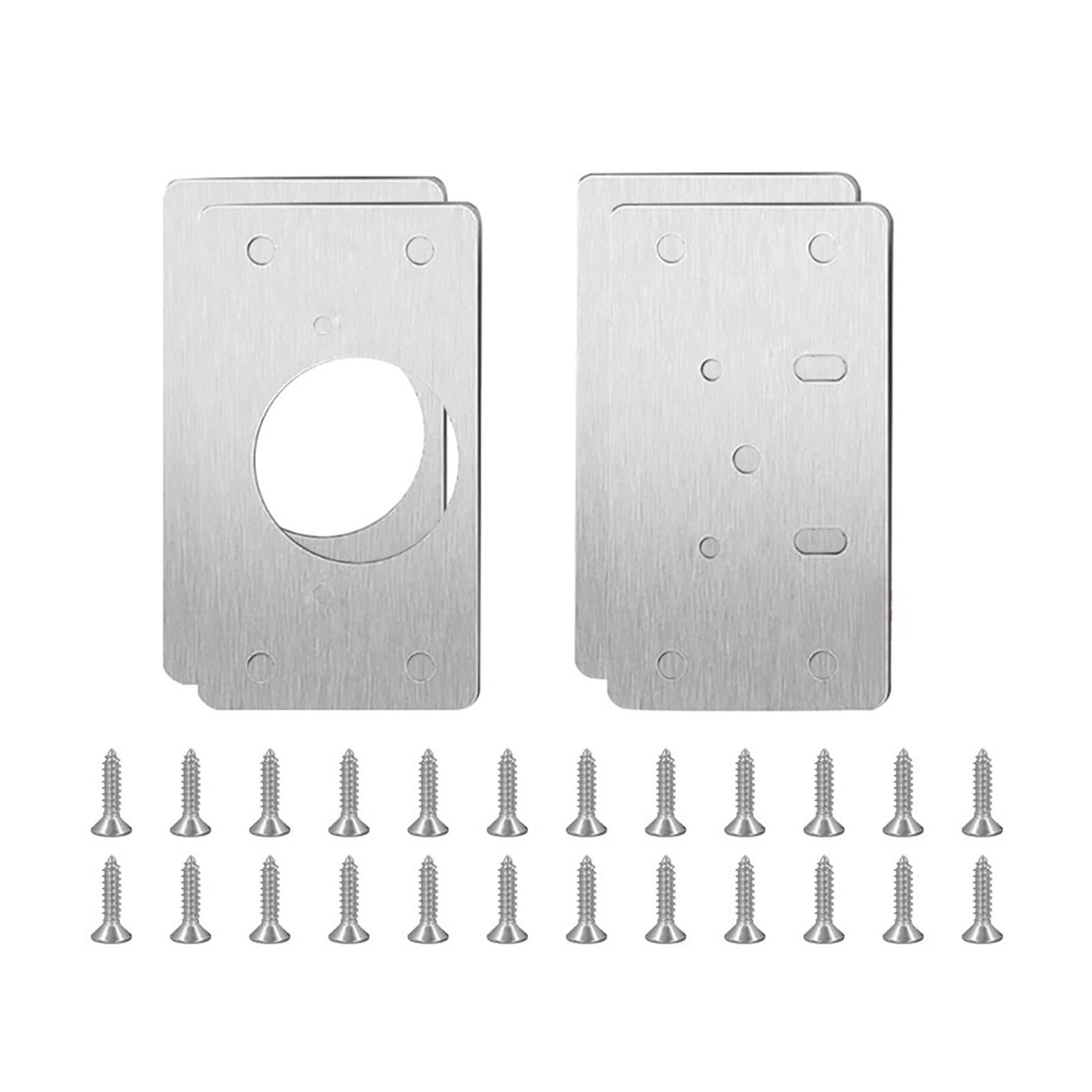 Zguouzantye 4Pcs(2Pairs) 1 Repair Plate For Cabinet Hinge