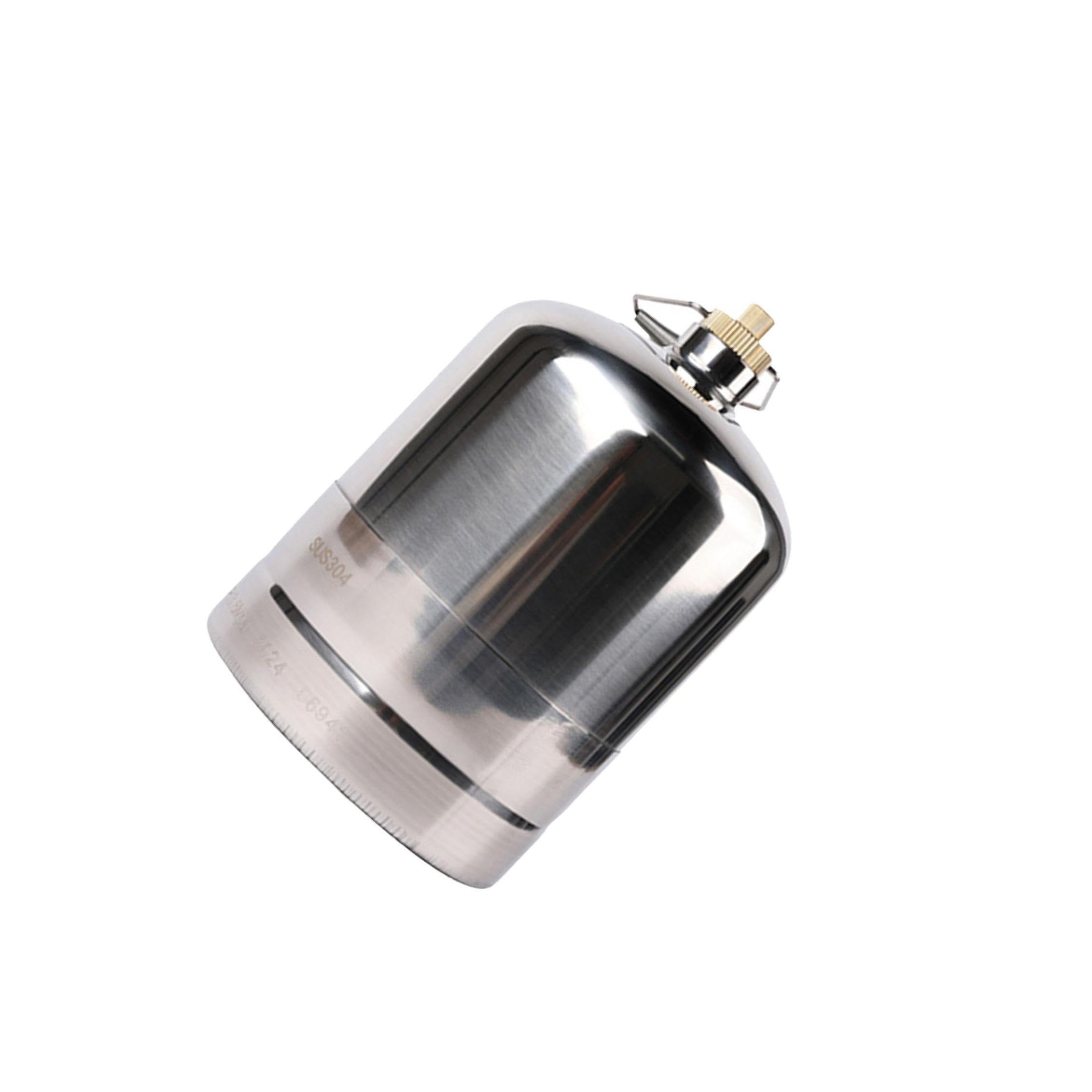 KIXZSAZ Lightweight Empty Cylinder Camping Cylinder Bottle Compact And Durable For Family Picnics And Camping Outdoor Stainless Steel Bottle Empty Canister, Silver, 4L