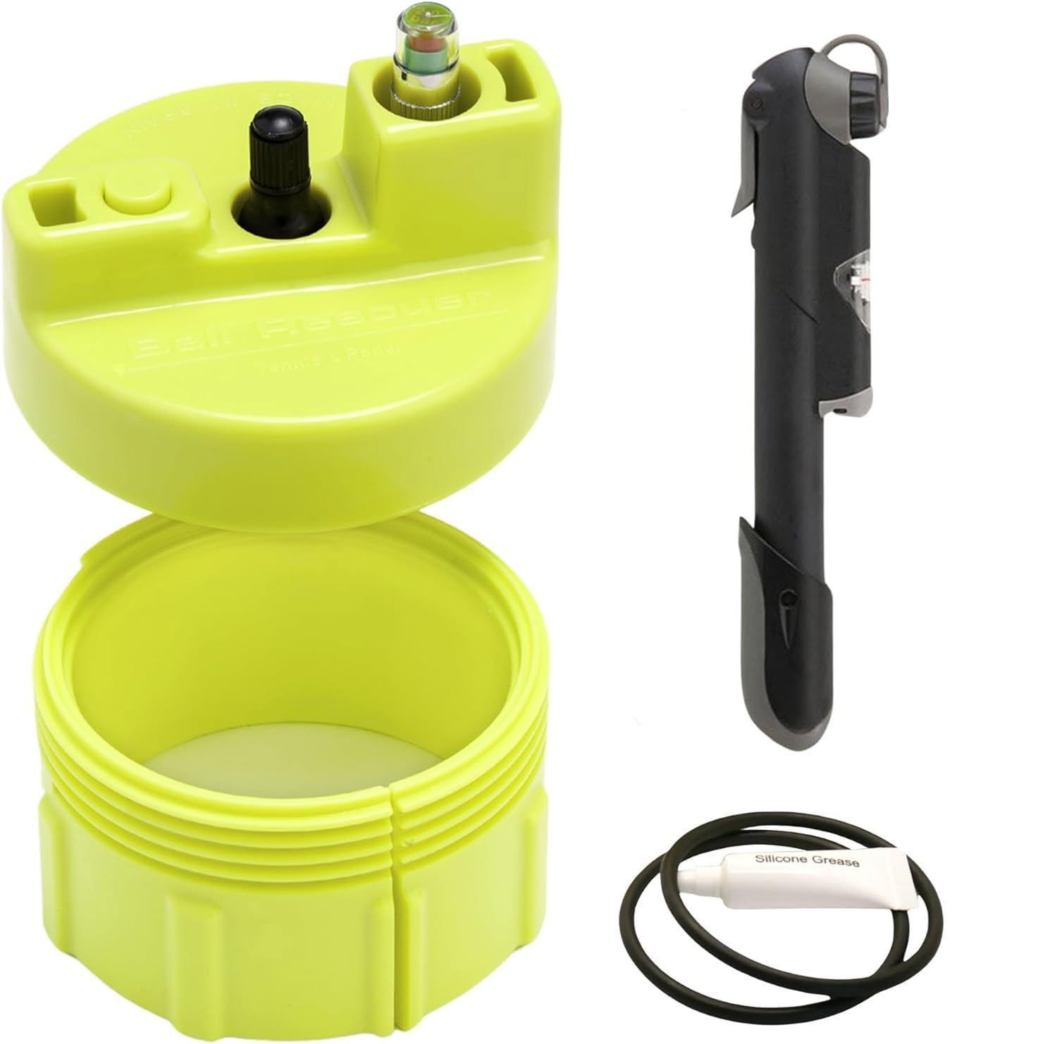 Ball Rescuer – Convierte envases de pelotas de pádel o Tenis en un Bote Presurizador de 30 PSI – Adaptable a envases de Tres o Cuatro Bolas (envase no Incluido).