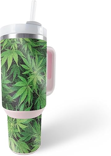 Miniatura 6 de MightySkins - Vaso con purpurina brillante compatible con Stanley The Quencher H2.0 FlowState de 40 onzas, azul acuarela, acabado protector y