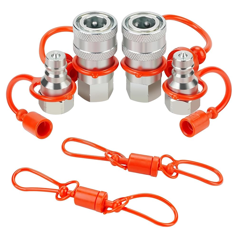 Osmond 1/4Inch Hydraulic Coupler With Dust Cap Suitable For A Wide Range Of Hydraulic Applications.