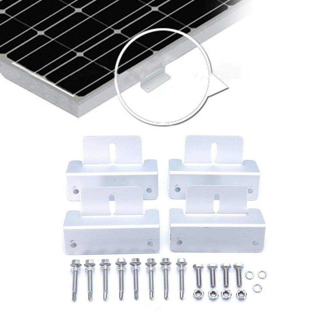 PRAV® Solar Panel Mounting Bracket Aluminum Z Shape for RV Boat Flat Roof Wall New HQ