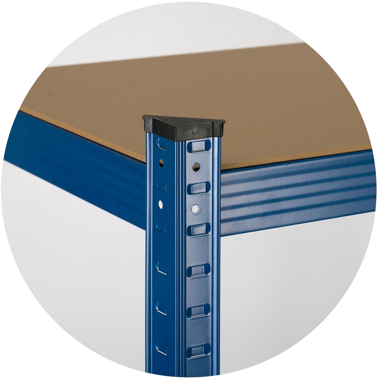 Humberg Półka garażowa metalowa Obciążenie do 875 kg 5 półek 30 x 90 x 180 cm Niebieski