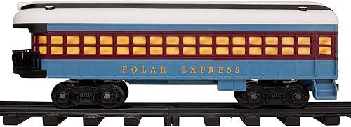 Miniatura 13 de Lionel Juego de tren de juguete Polar Express con Bluetooth, locomotora, vagones de tren y pista con sonidos auténticos de tren, luces y efectos de