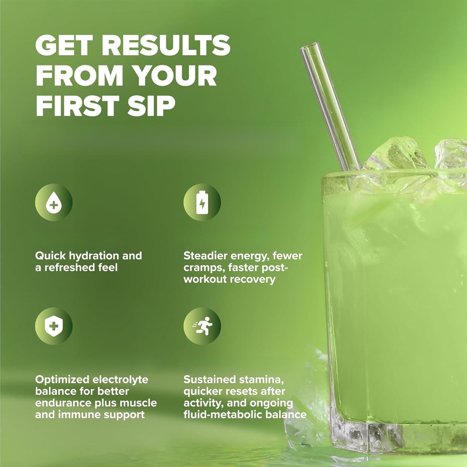 Electrolyte Drink-favorise une hydratation rapide et fournit de l'énergie | Soutient les muscles et le système immunitaire, une endurance durable et favorise l'équilibre métabolique