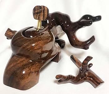 Amazon.co.jp: 【宇智波】ヘラブナ万力 天然木黒金柿 大砲型万力 へら