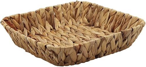 Miniatura 8 de Bandeja de tejido de hierba, contenedores de almacenamiento de hierba para frutas o té, artes y manualidades. (1) (rectángulo-2 piezas)