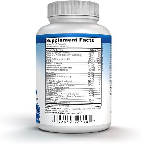 Miniatura 2 de NutraPro Corazón saludable: suplementos para la salud del corazón. Limpieza y protección de las arterias. Apoya el colesterol y el triglicérido