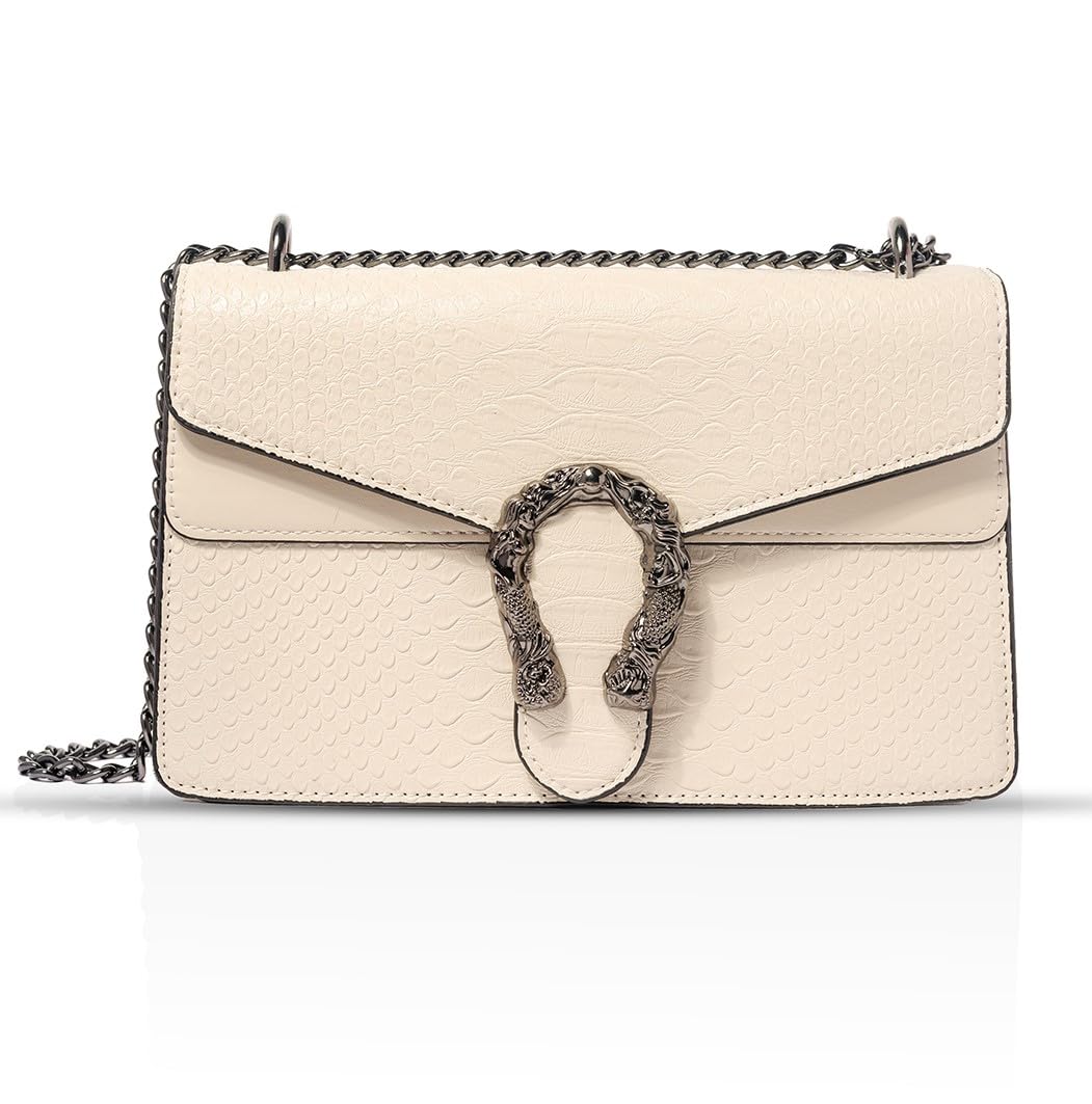 Inovera Girls Utility Cross-Body Shoulder Sling Bag Clutch Purse With Adjustable Chain Strap