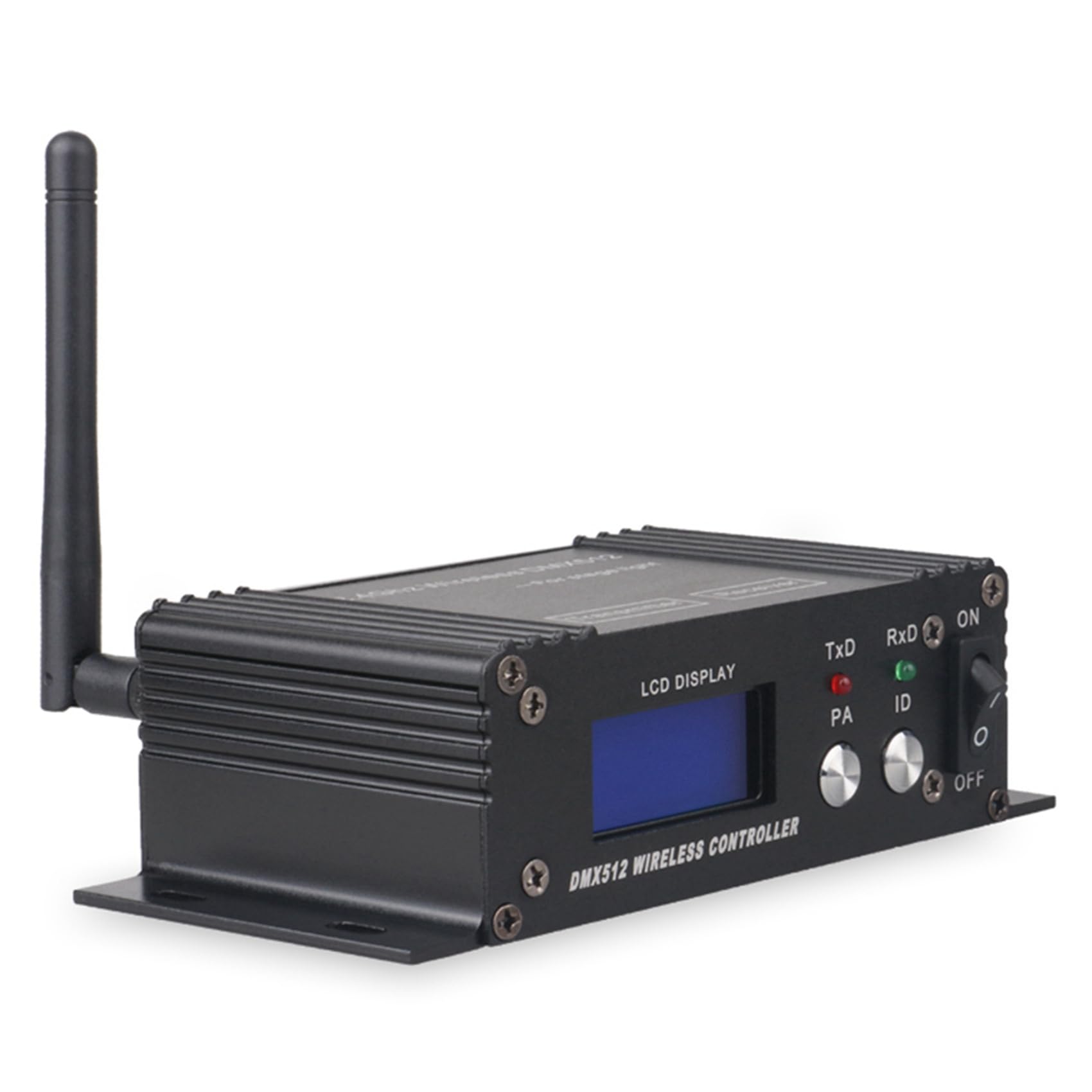 4 x 512 bezprzewodowy kontroler, odbiornik, nadajnik LCD, regulowana, do dyskoteki, DJ, na imprezę, scenę, bar, światło, wtyczka UE
