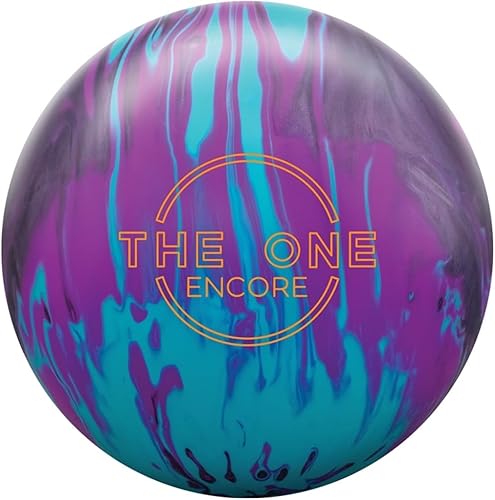 Ebonite The One Encore - Bola de boliche preperforada, color verde azulado, grafitovioleta, 15 libras