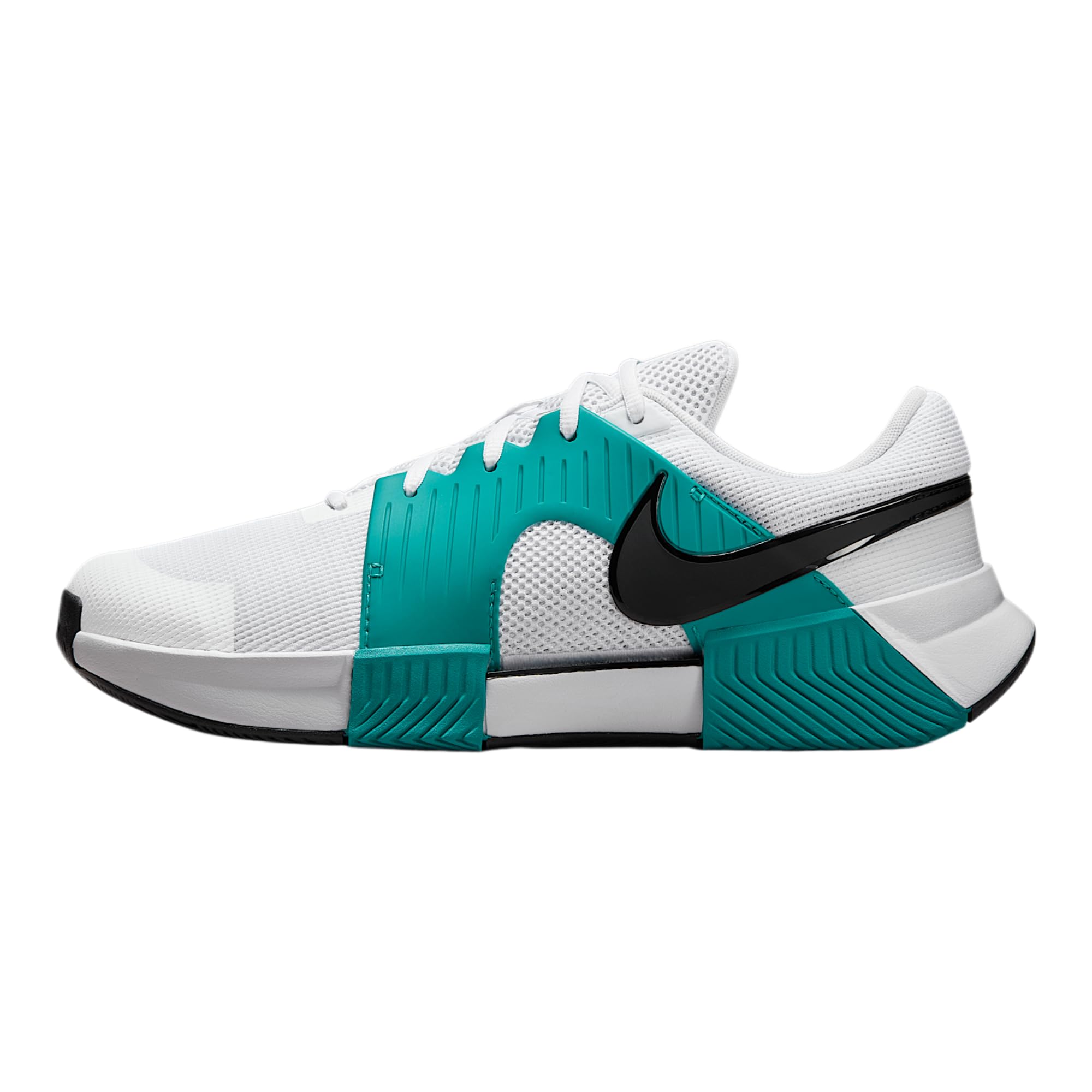 Nike Zoom GP Challenge 1 Mens Hard Court Tennis Shoes White Radiant Emerald Black Size 12