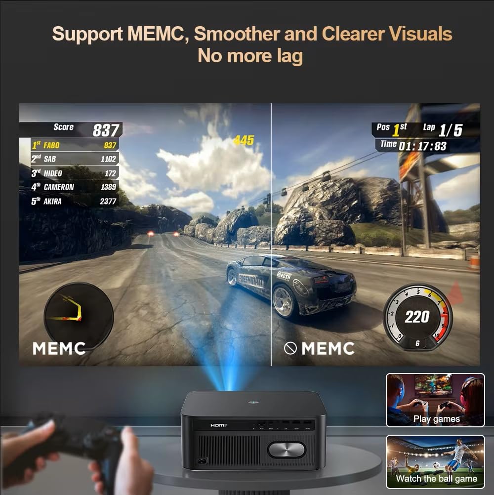 El proyector portátil TD98Pro Cuenta con resolución 4K Full HD