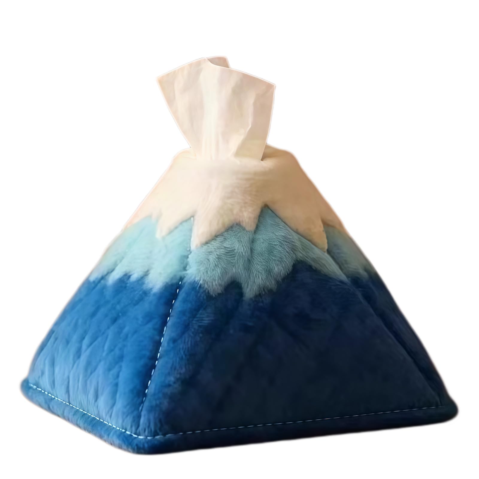 Msioytog B Modern Simple Mountain Napkin Container Double Use As Car Accessory Or House Decors Scenic Landscape Tissue Cover Creative Polyester Tissue Holder