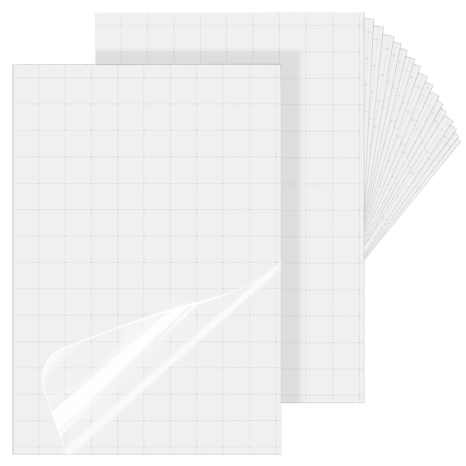 Angoily 100 Fogli Pellicole Laminanti Autoadesive PVC Resistenti per Foto Impermeabili e Protettive Facili Usare per Plastificatrice Manuale